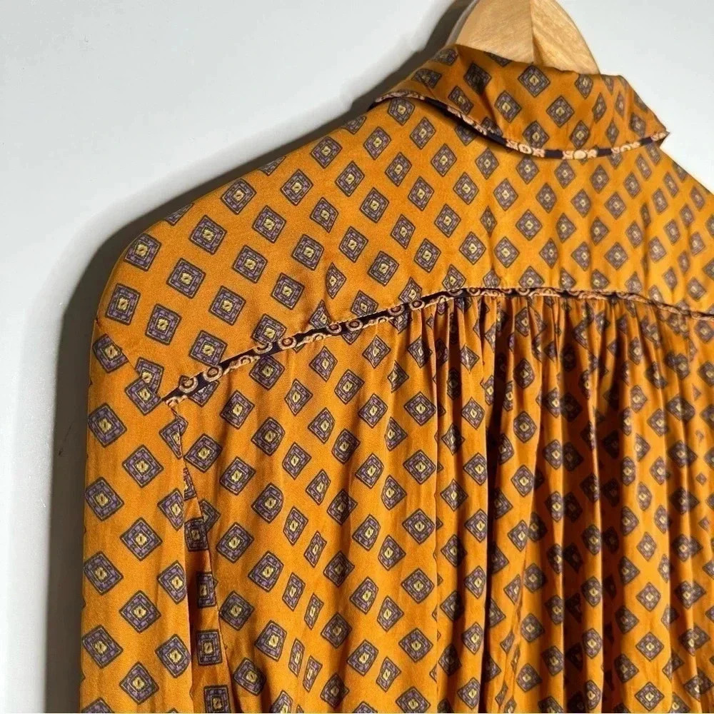 Free People Awake at Dawn Cropped Long Sleeve Top Size Small - Picture 8 of 9